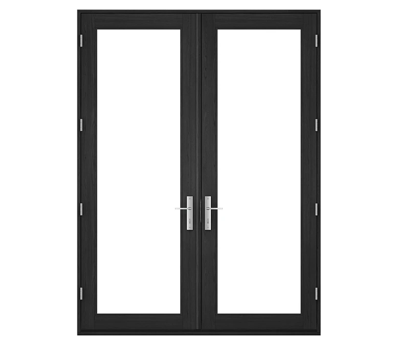 Pella Reserve Contemporary Wood Hinged Patio Door in Providence